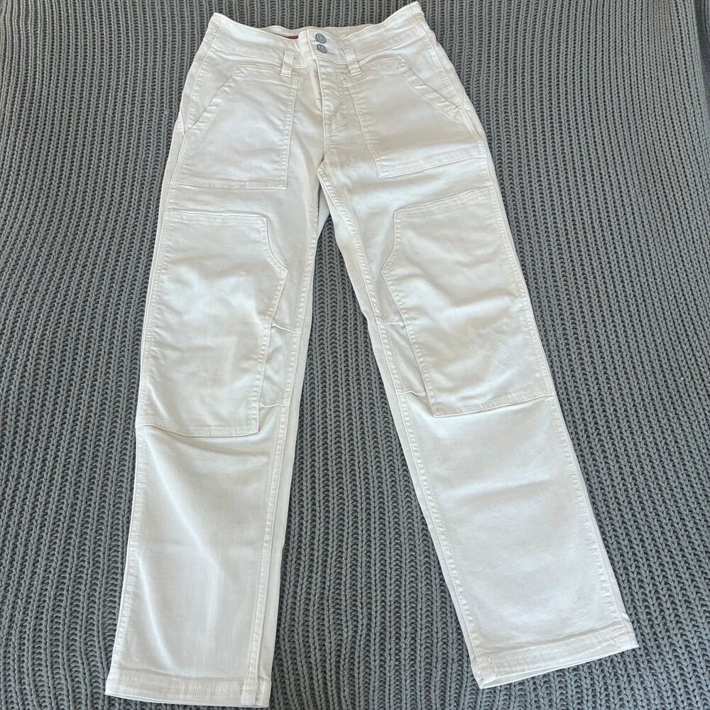 Fashionable Pilcro Off-White Carpenter Jeans Size 26 - Picture 2 of 11